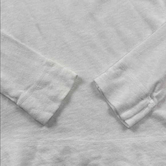 James Perse Vintage French Terry Cropped Raglan Pullover White Size 3 US L - Picture 7 of 7